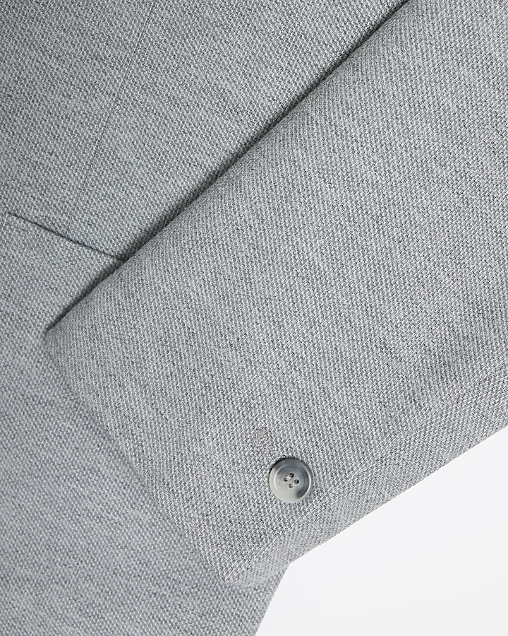 Grey Jersey Suit Blazer