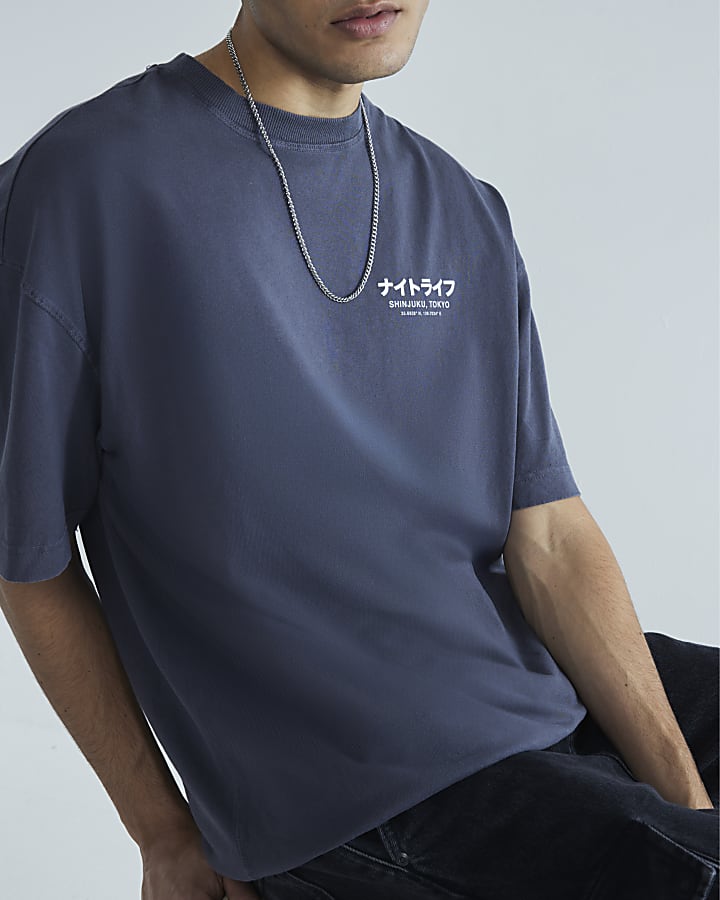 Black Oversized Washed Shinjuki T-Shirt