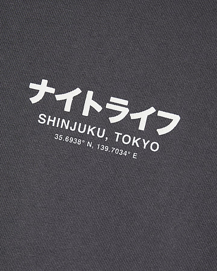 Black Oversized Washed Shinjuki T-Shirt