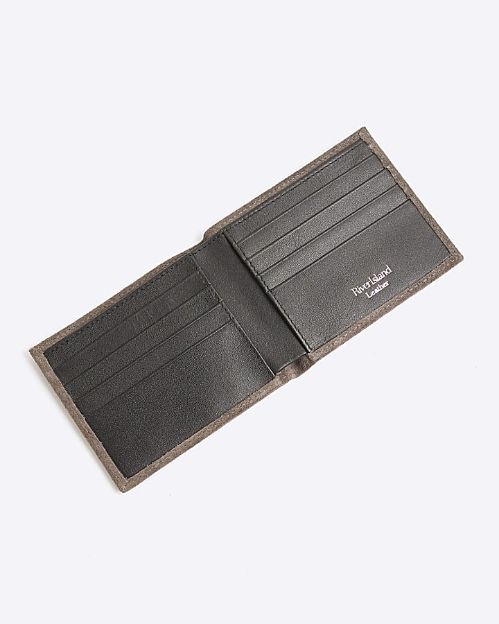 Grey Suede Wallet