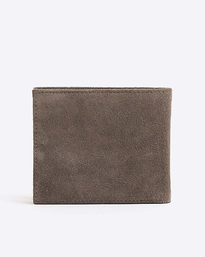 Grey Suede Wallet