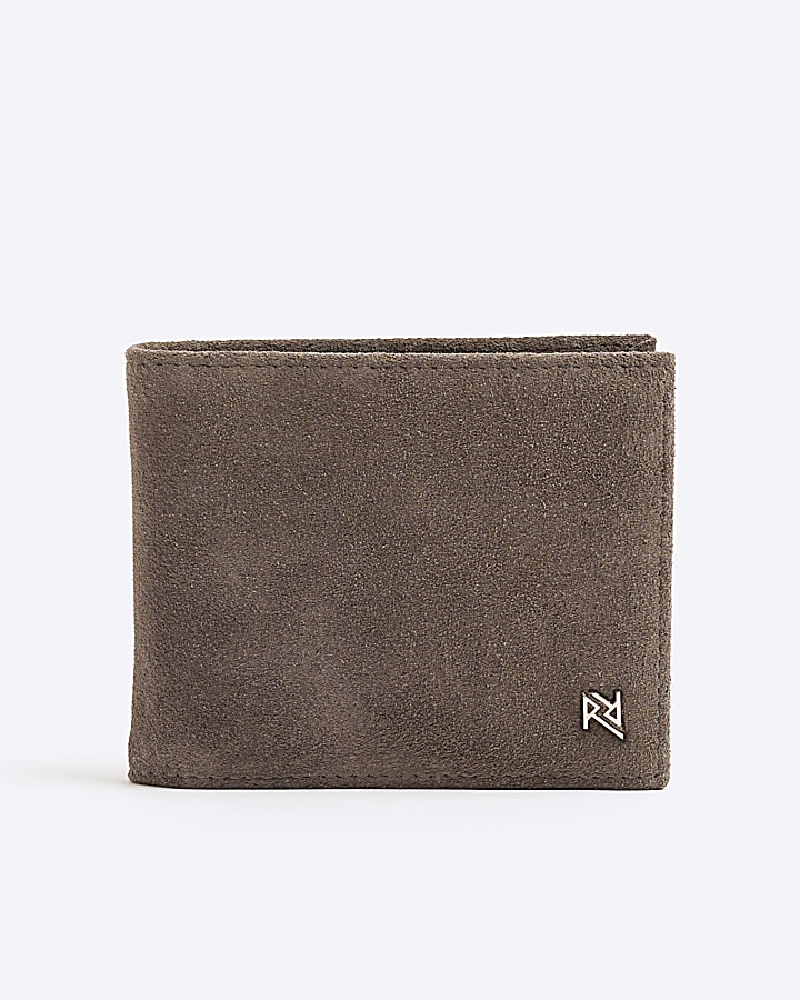 Grey Suede Wallet