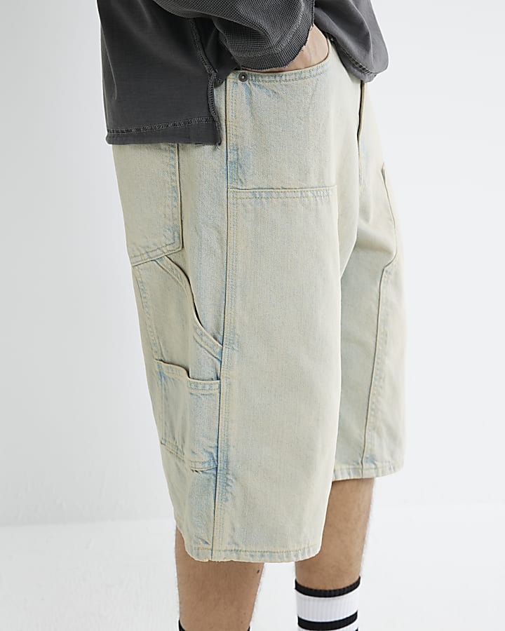 Blue Denim Loose Fit Jorts