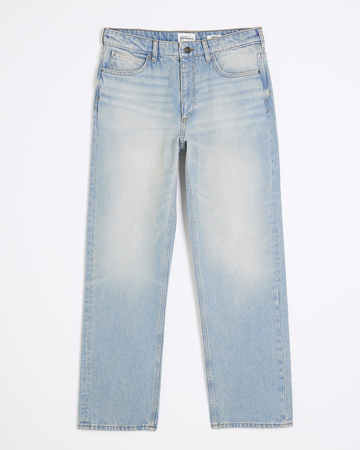 Blue Denim Loose Fit Jeans