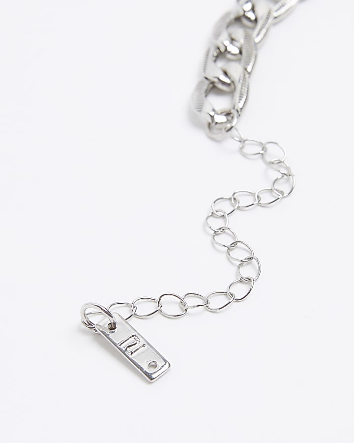 Silver Rhodium Chain Necklace