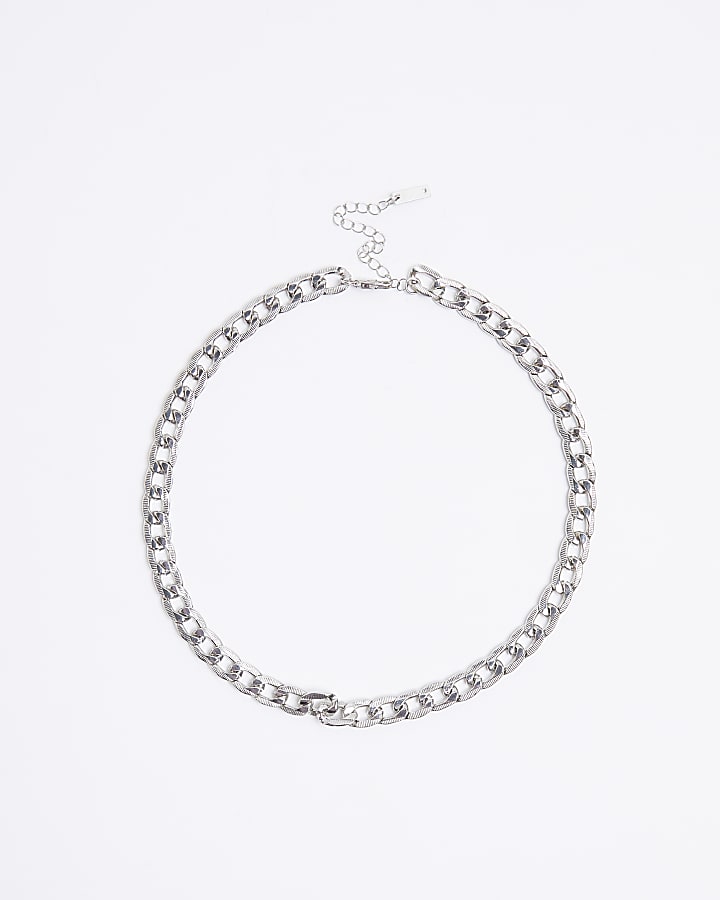 Silver Rhodium Chain Necklace