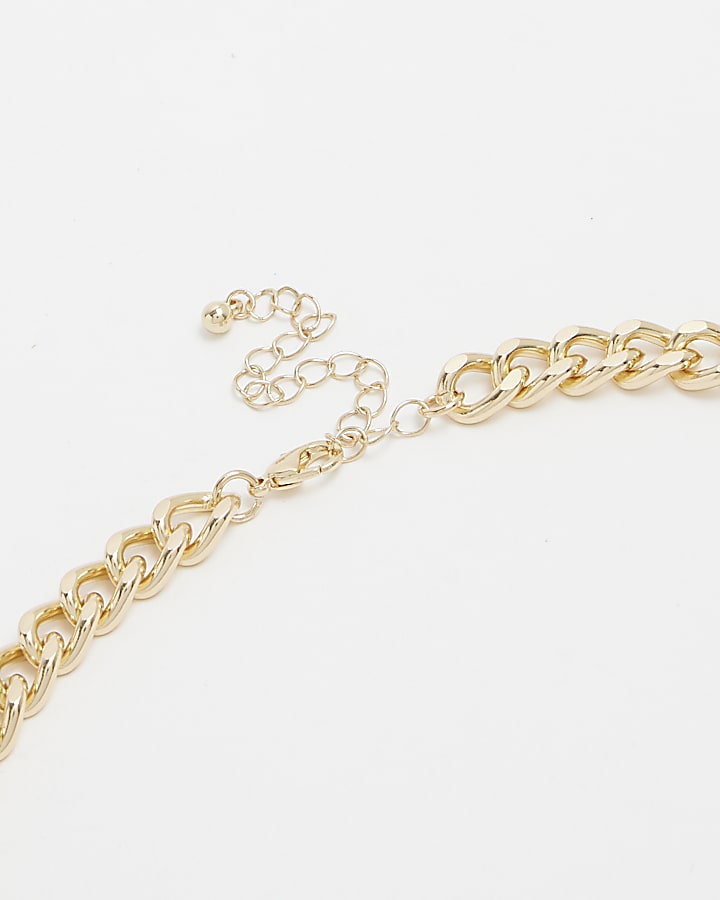 Gold Cross Chain Necklace