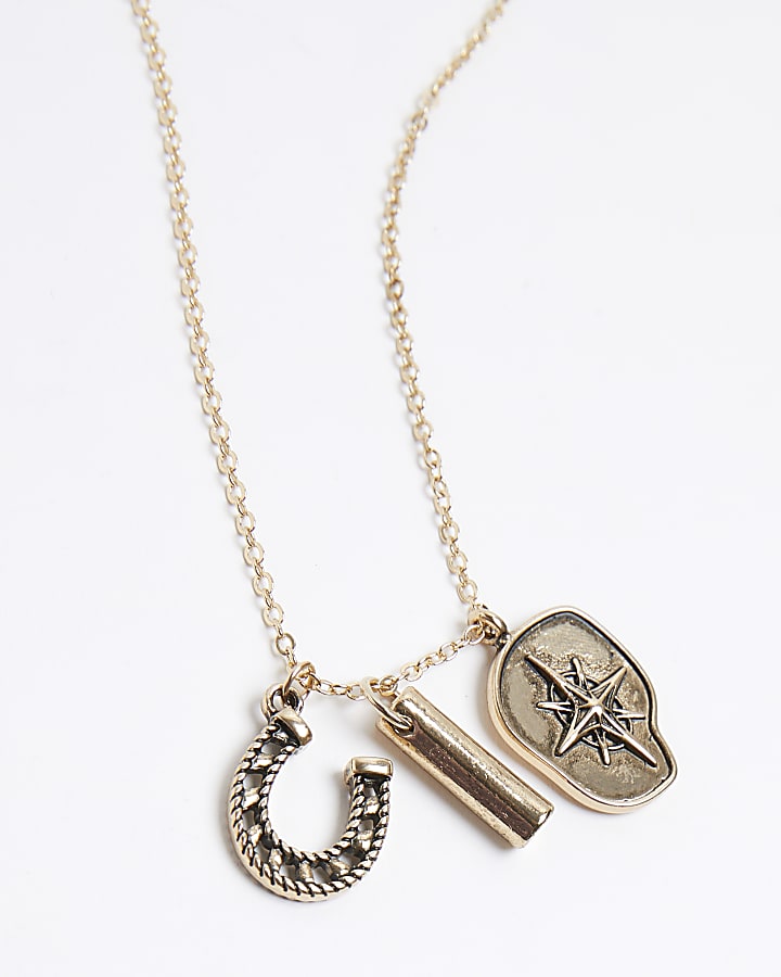 Gold Horseshoe Necklace