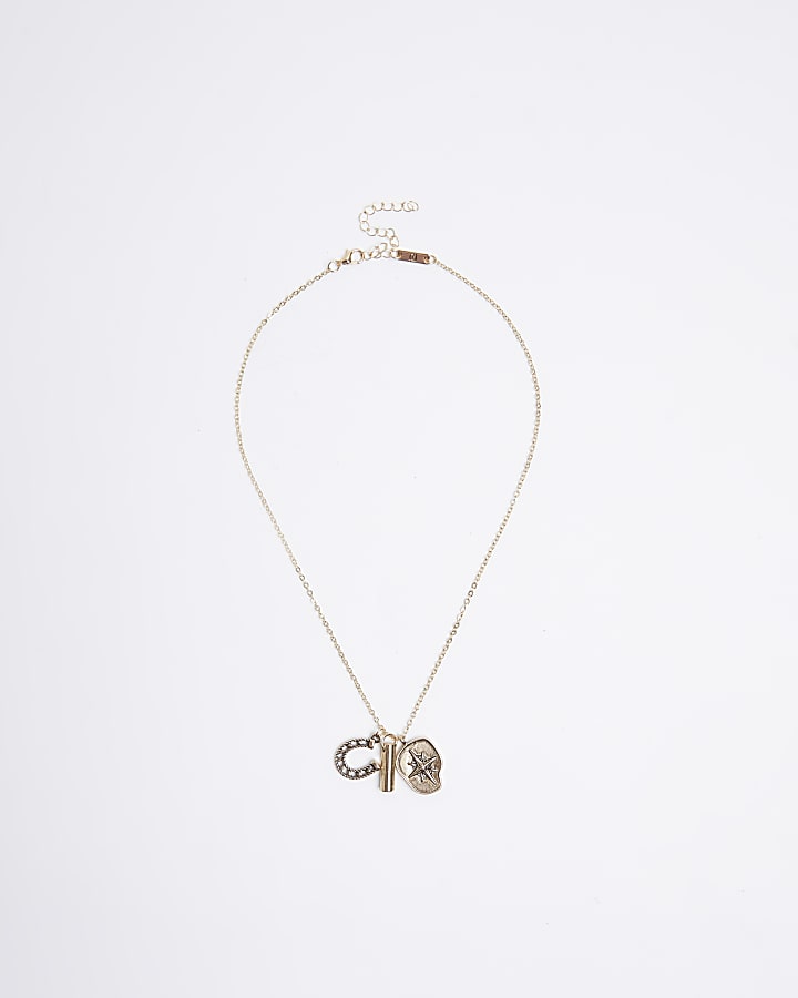 Gold Horseshoe Necklace