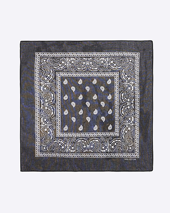 Black Abstract Bandana 