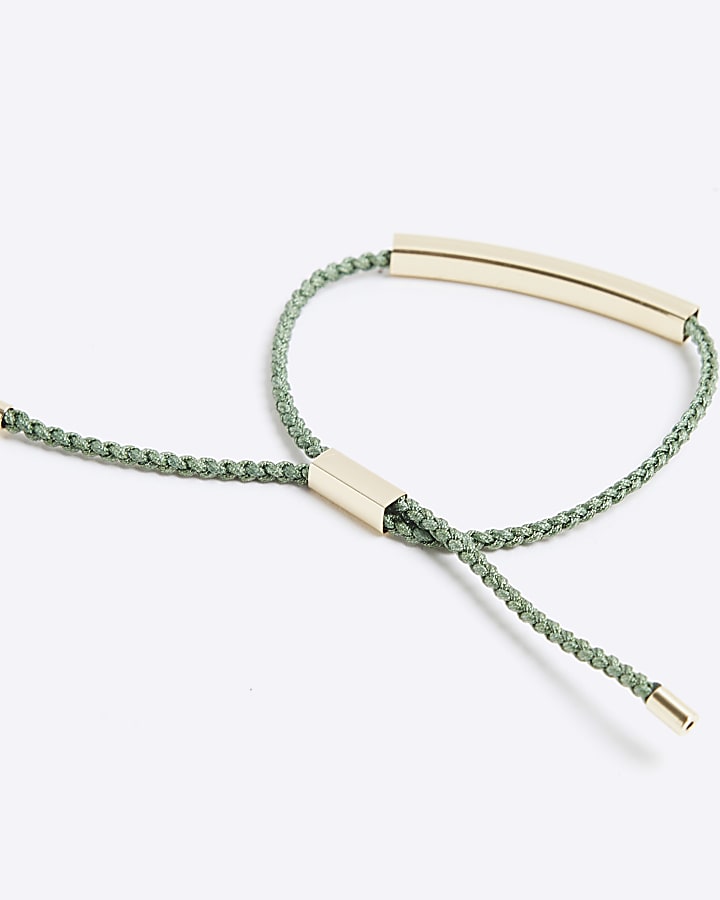 Premium Green Fabric Bracelet