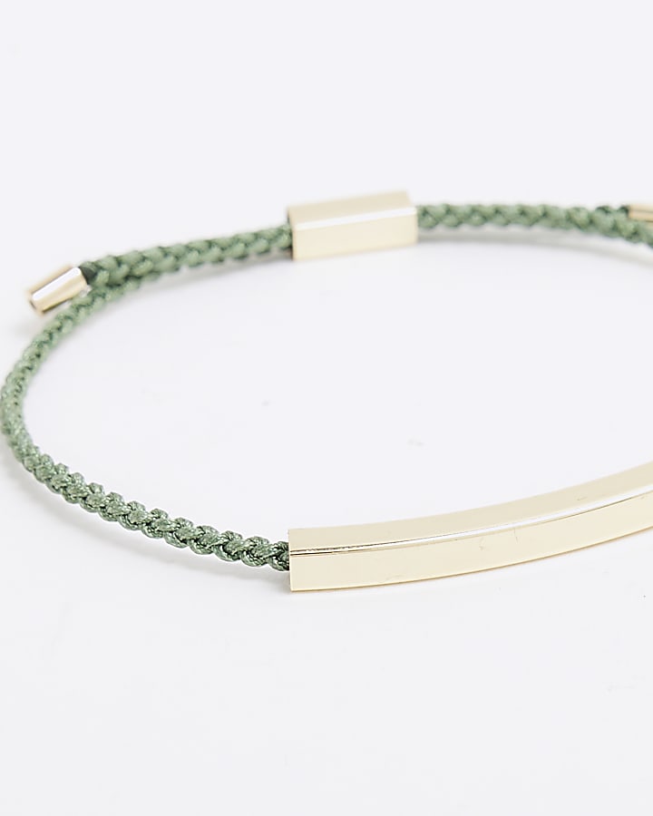 Premium Green Fabric Bracelet