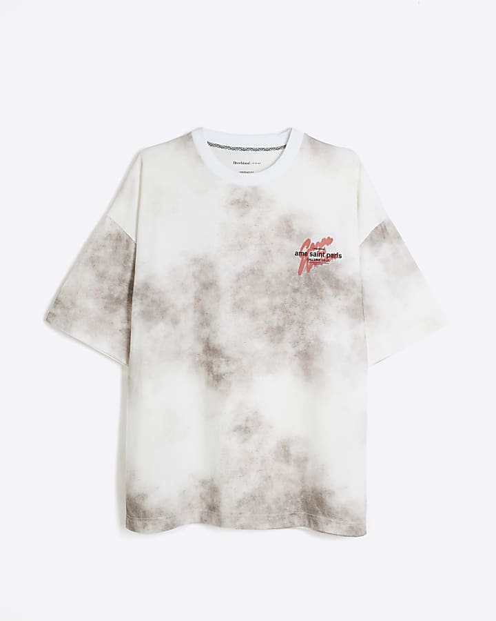 Beige Short Sleeve Ame Saint Spray T-Shirt