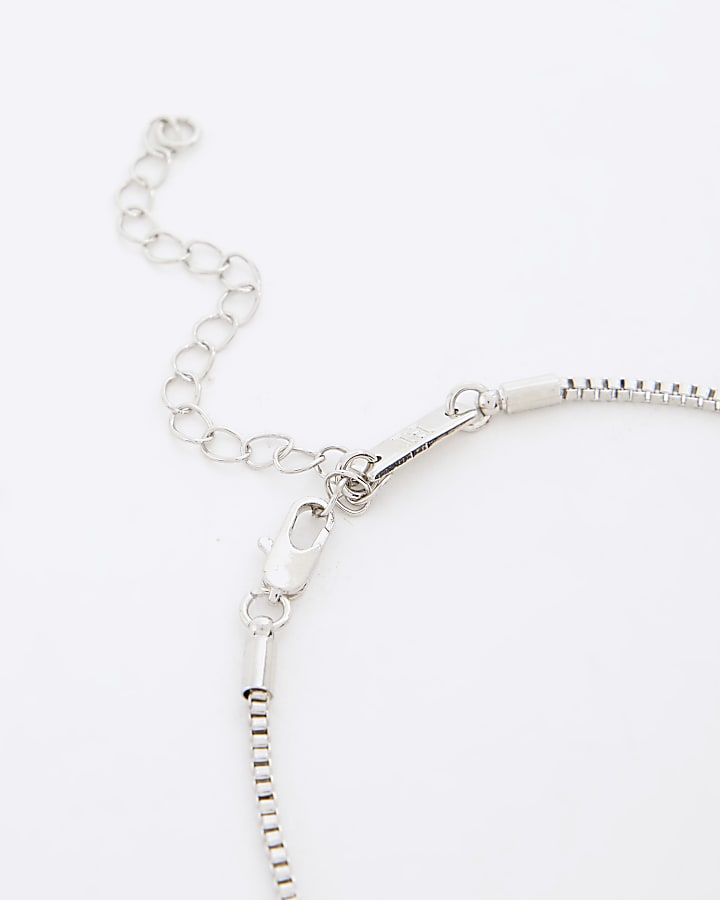 Silver RI Key Coin Necklace