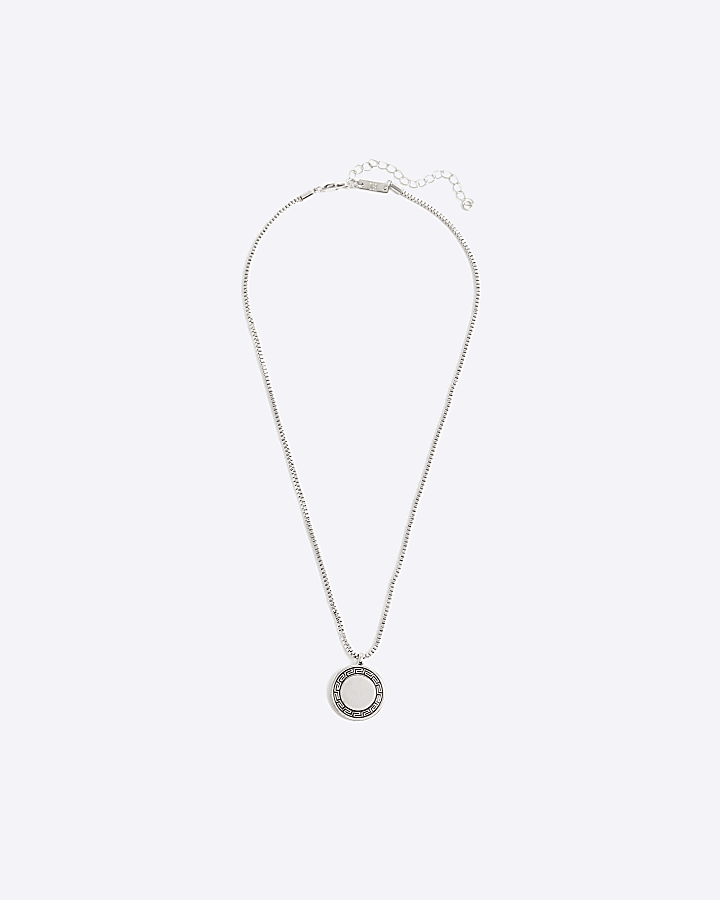 Silver RI Key Coin Necklace