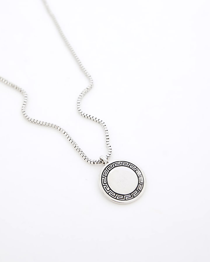 Silver RI Key Coin Necklace