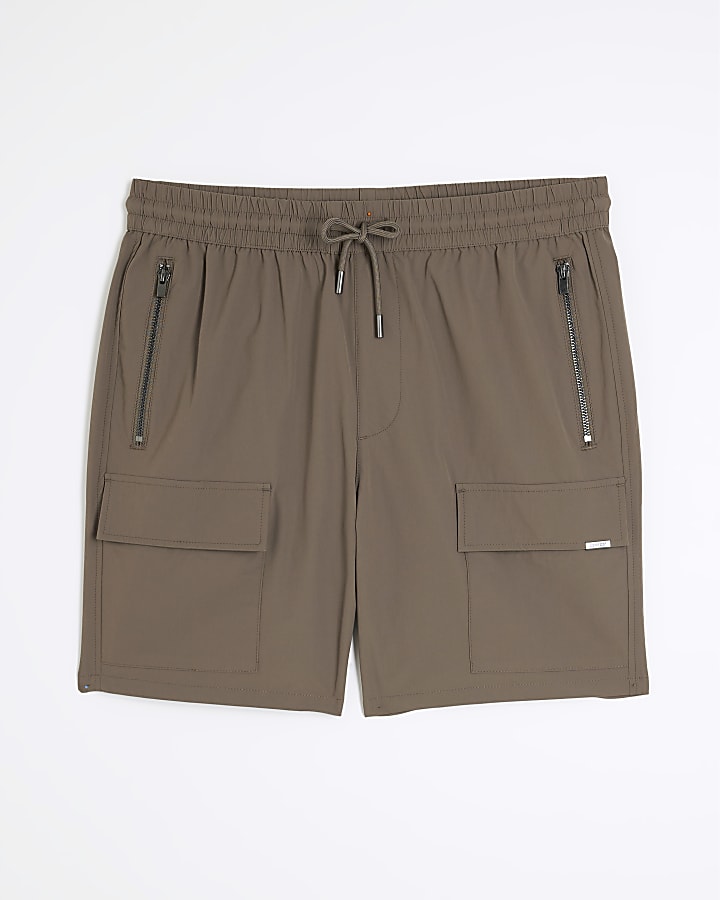 Stone Stretch Cargo Shorts