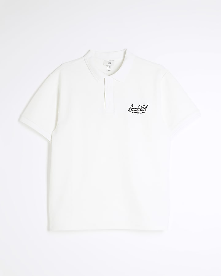 Beige Short Sleeve Ame Le Nuit Polo Shirt