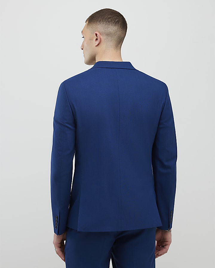 Blue Slim Fit Suit Jacket