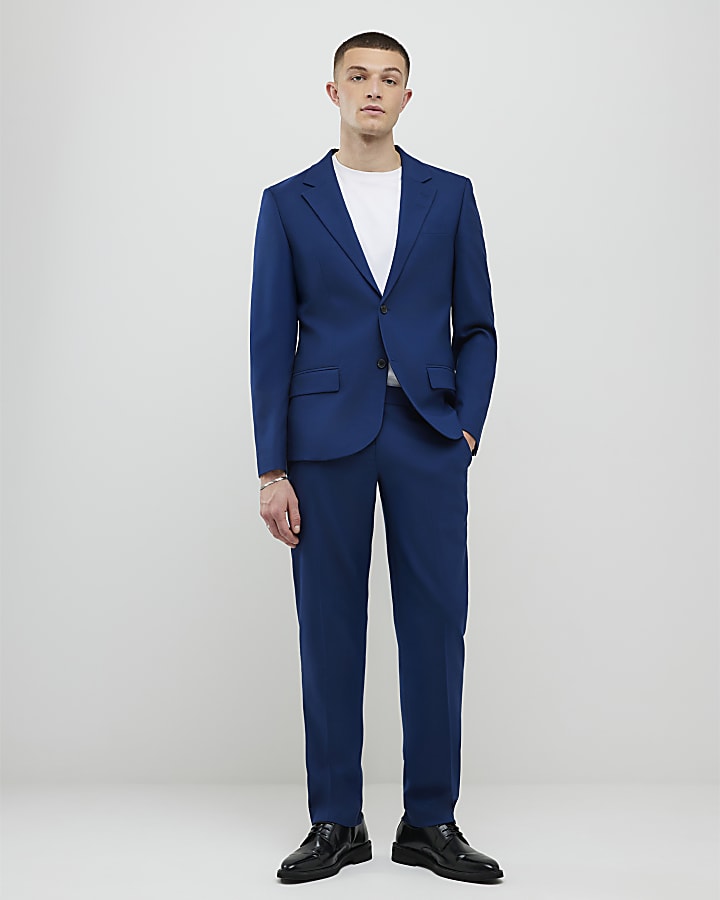 Blue Slim Fit Suit Jacket