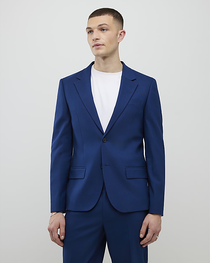Blue Slim Fit Suit Jacket