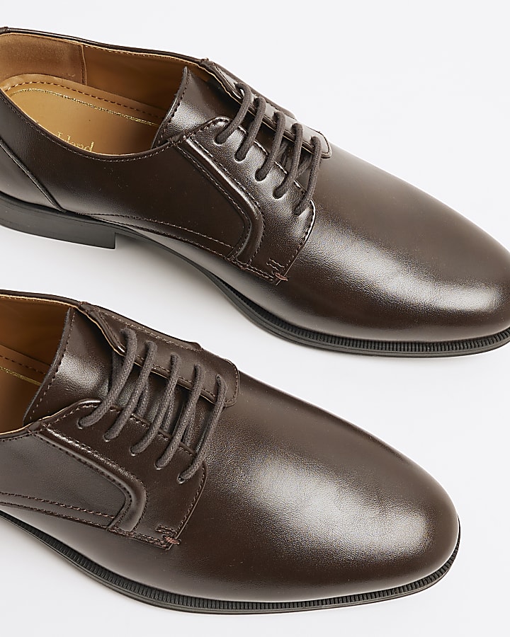 Brown Formal Derby Shoes