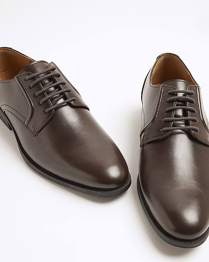 Brown Formal Derby Shoes