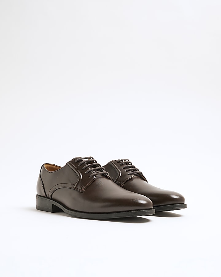 Brown Formal Derby Shoes