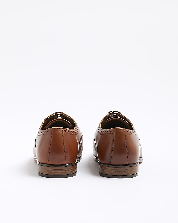 Brown Leather Shoes Dress Shoes