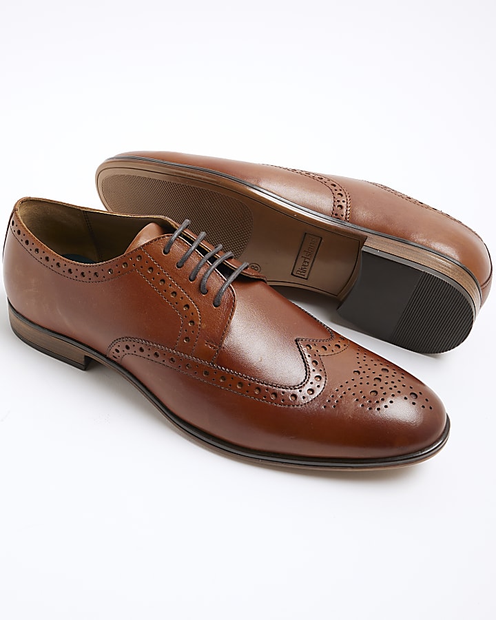 Brown Leather Shoes Dress Shoes