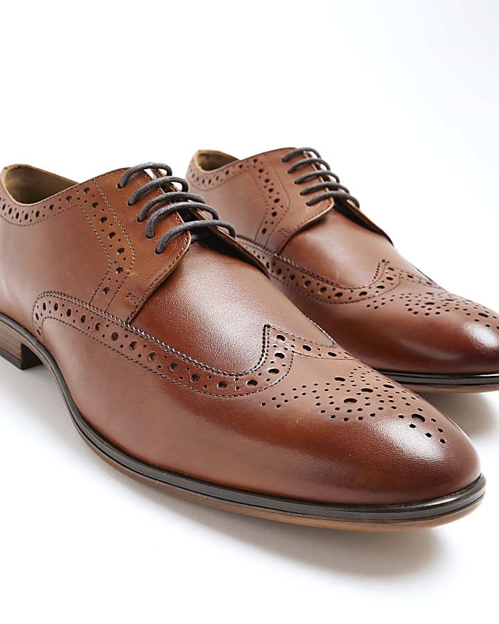 Brown Leather Shoes Dress Shoes