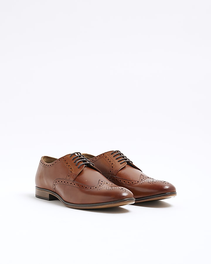 Brown Leather Shoes Dress Shoes