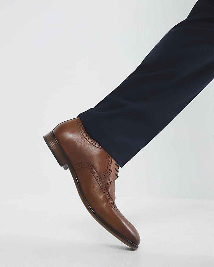 Brown Leather Shoes Dress Shoes