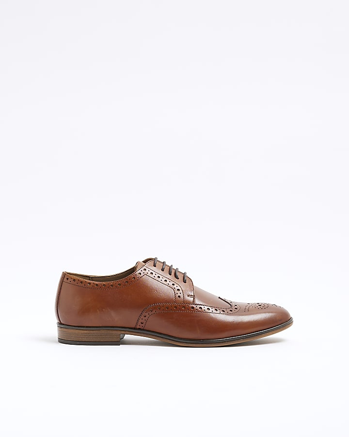 Brown Leather Shoes Dress Shoes