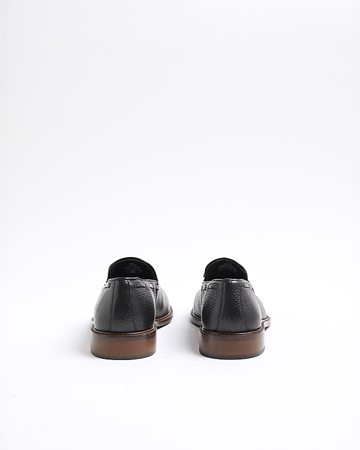 Black Leather Loafers