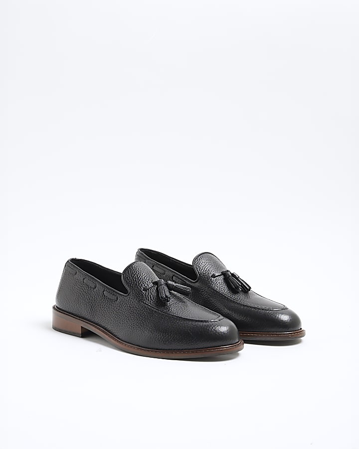 Black Leather Loafers