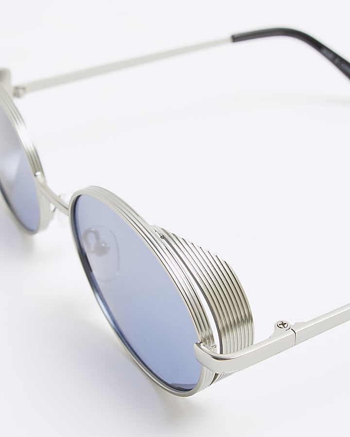 Silver Oval Sunglasses