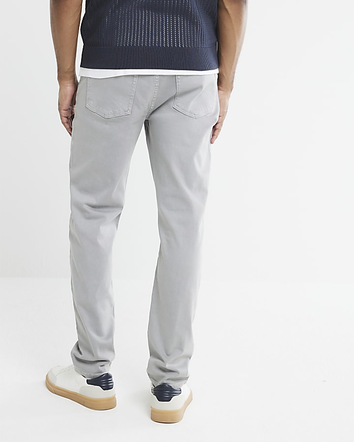 Grey Denim Slim Fit Jeans