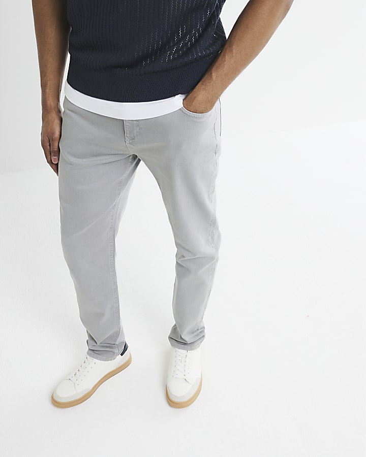 Grey Denim Slim Fit Jeans