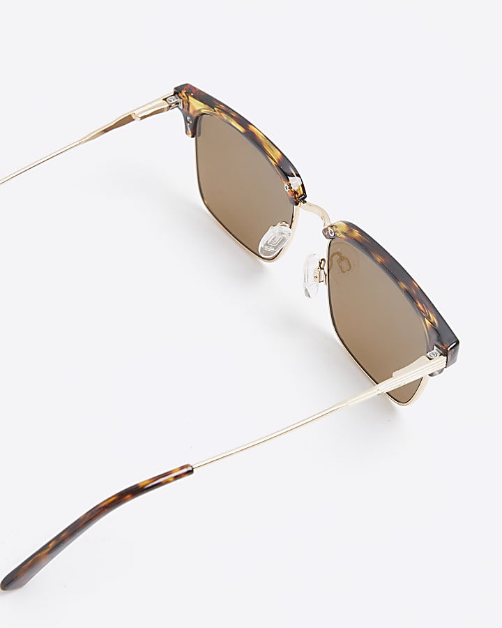 Brown Tortoise Gold Sunglasses