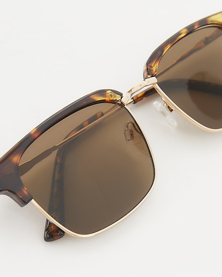 Brown Tortoise Gold Sunglasses