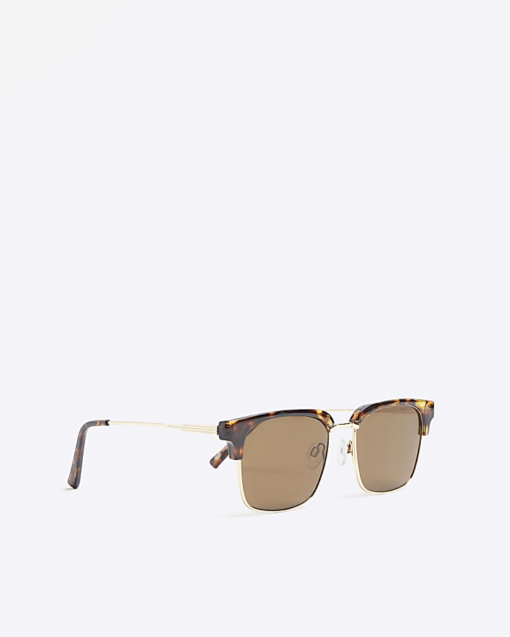 Brown Tortoise Gold Sunglasses