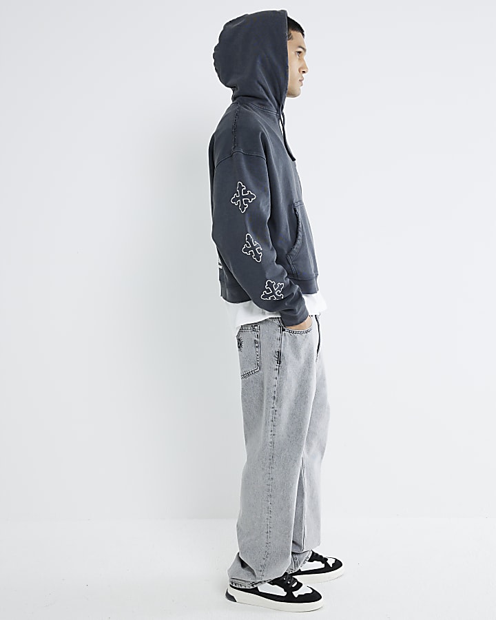 Grey Regular Fit Forsaken Hoodie