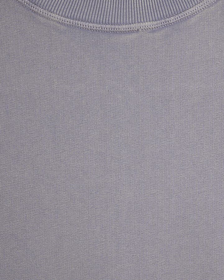 Purple Oversized Washed Luminis Sweatshirt