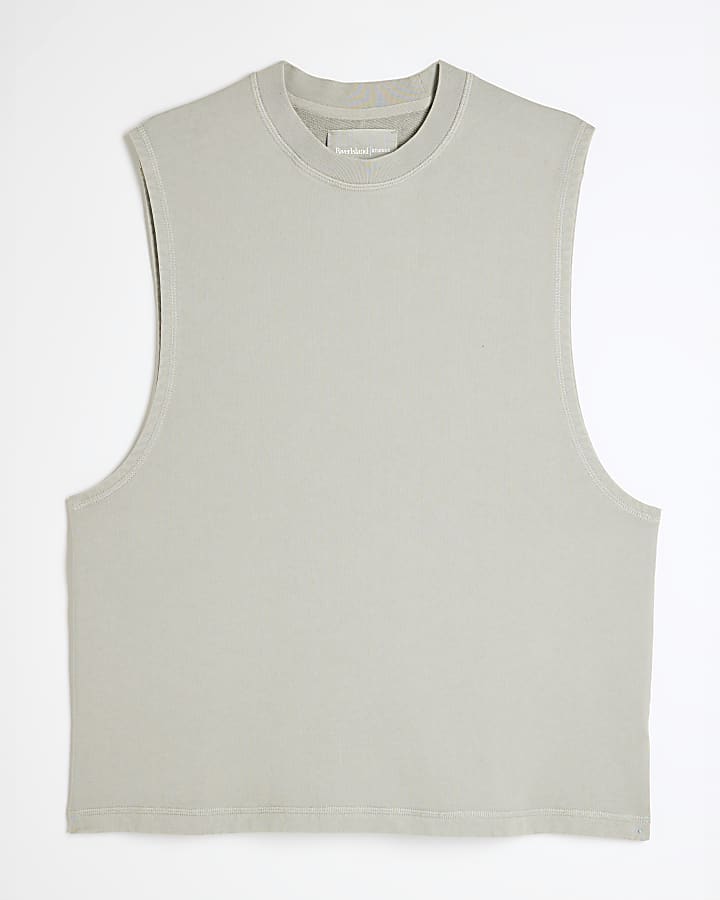 Grey Washed Tank Top