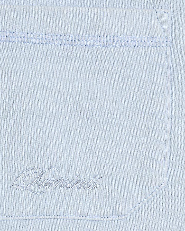 Blue Regular Fit Washed Luminis Polo Shirt