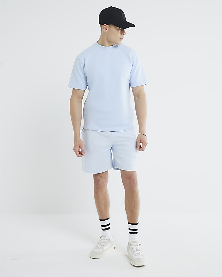 Blue Regular Fit Washed Luminis T-Shirt