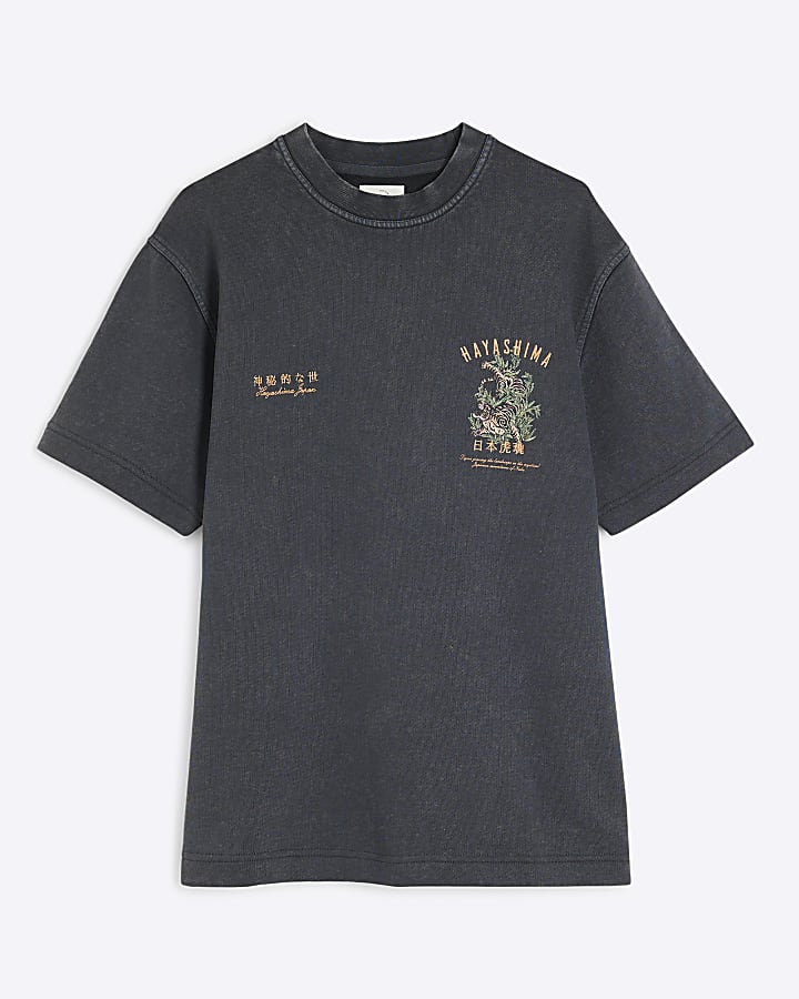 Black Regular Fit Hayashima T-Shirt