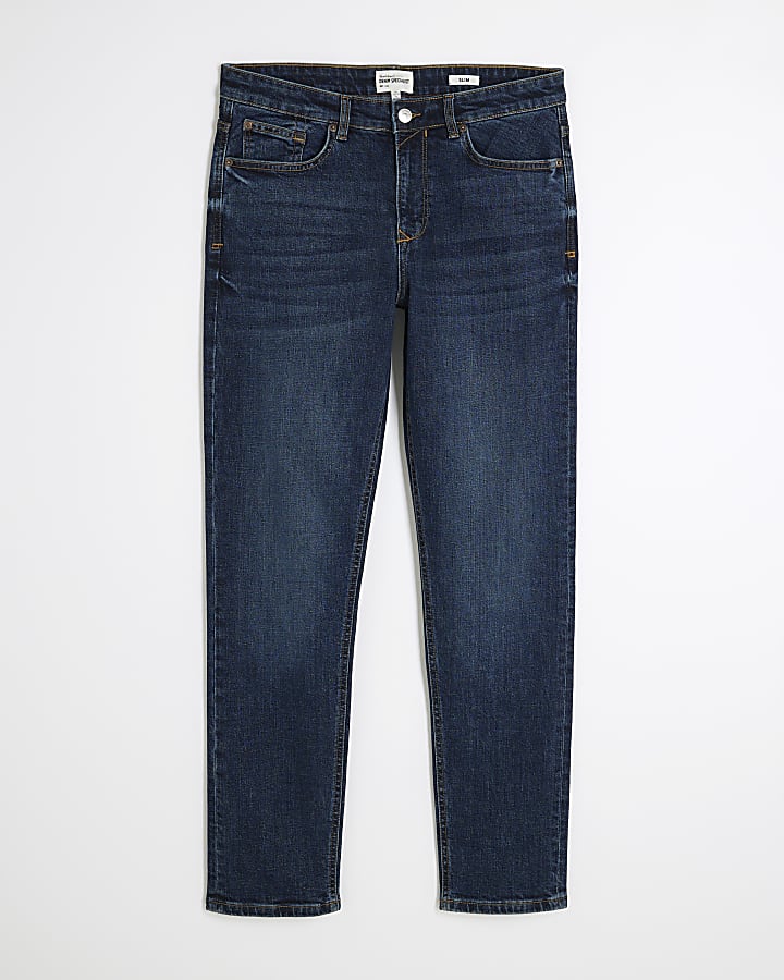 Blue Denim Slim Fit Jeans