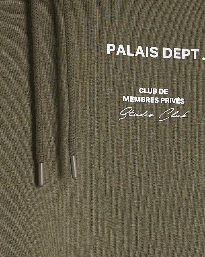 Khaki Long Sleeve Palaise Dept Hoodie